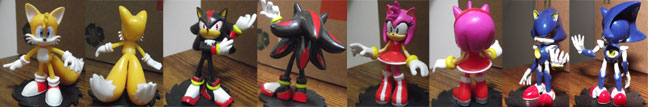 Tails, Shadow, Amy and Metal Sonic
