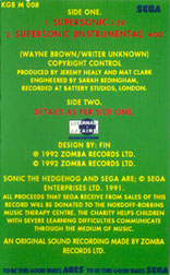 Sonic back side sleeve