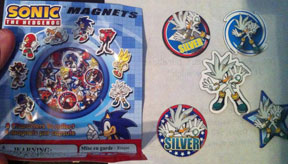 Tomy Sonic gacha magnets
