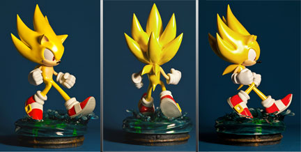 Super Sonic Statue turnaround